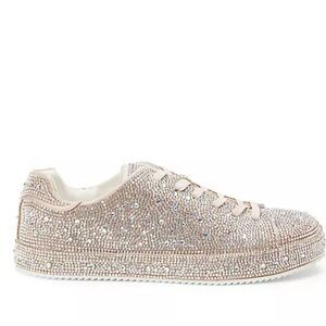 Matisse Bennett Embellished Sneakers- Clear